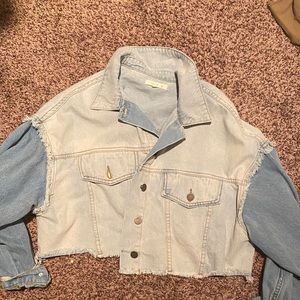 Free people denim jacket!